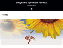 Tablet Screenshot of biodynamics.net.au