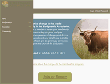 Tablet Screenshot of biodynamics.com